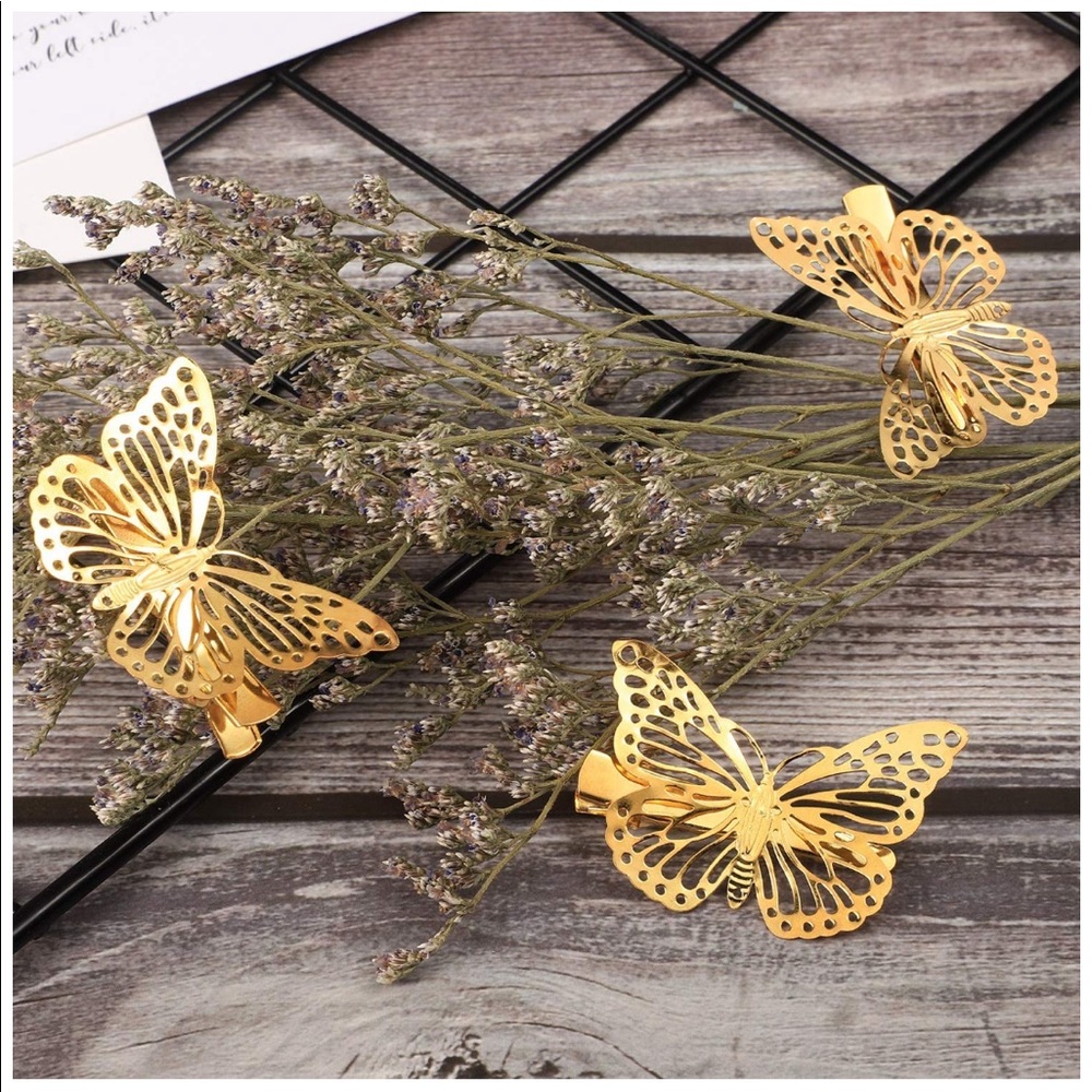 Butterfly Hair clips (12)